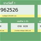ผลตรวจสลากกินแบ่งรัฐบาล 16 พฤษภาคม 2562